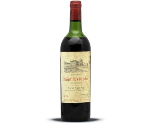 bouteille vin bordeaux 1975